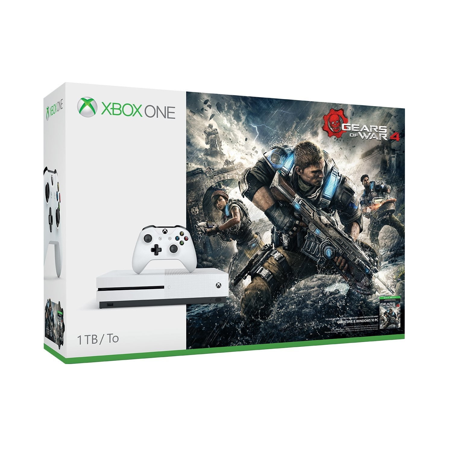 Xbox One S Gears Of War 4 1 Tb Bundle Walmart Com Walmart Com