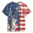 thumbnail image 4 of Ccpelsie Toddler Boy Girl 4th Of July Outfit Short Sleeve Independence Day T-Shirt Fourth Of July Clothes for Kids(Blue,10-11 Years), 4 of 5