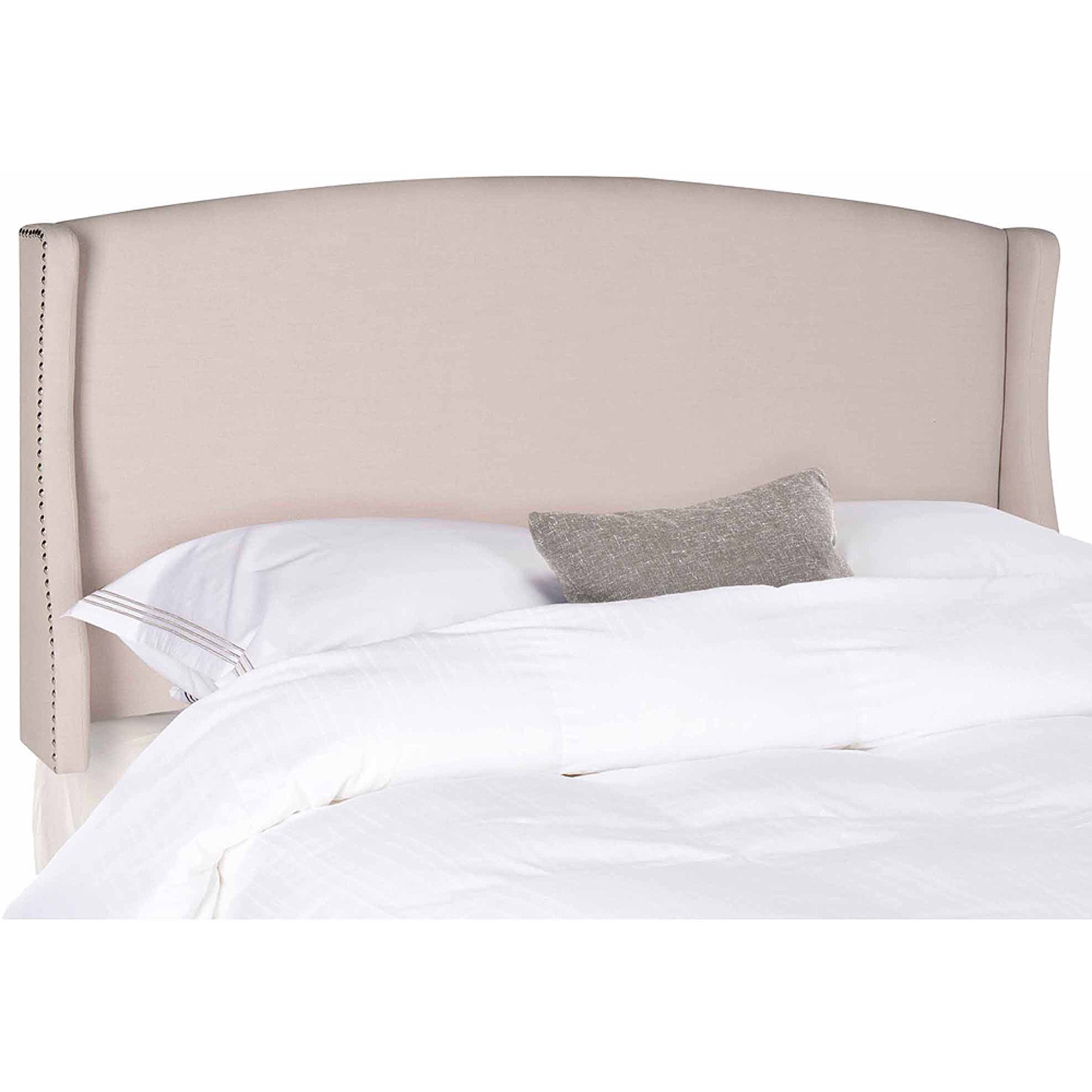 Safavieh Austin Winged Headboard with Nail Heads, Taupe