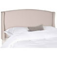 thumbnail image 2 of Safavieh Austin Winged Headboard with Nail Heads, Taupe, 2 of 3