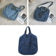thumbnail image 3 of Zoyueyie Denim Fabric Handle Bag Retro Crossbody Bag Large Capacity Bag Shoulder Bag, 3 of 10