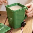 thumbnail image 7 of Creative Trash Bin Ceramic Mug with Lid and Spoon, Funny Recycling Bin Coffee Mug, Novelty Trash Can Shaped MugDrinking Tea Cup, Unique Gift for for Office, Coworkers, Home Desk, Daily Use, 7 of 7