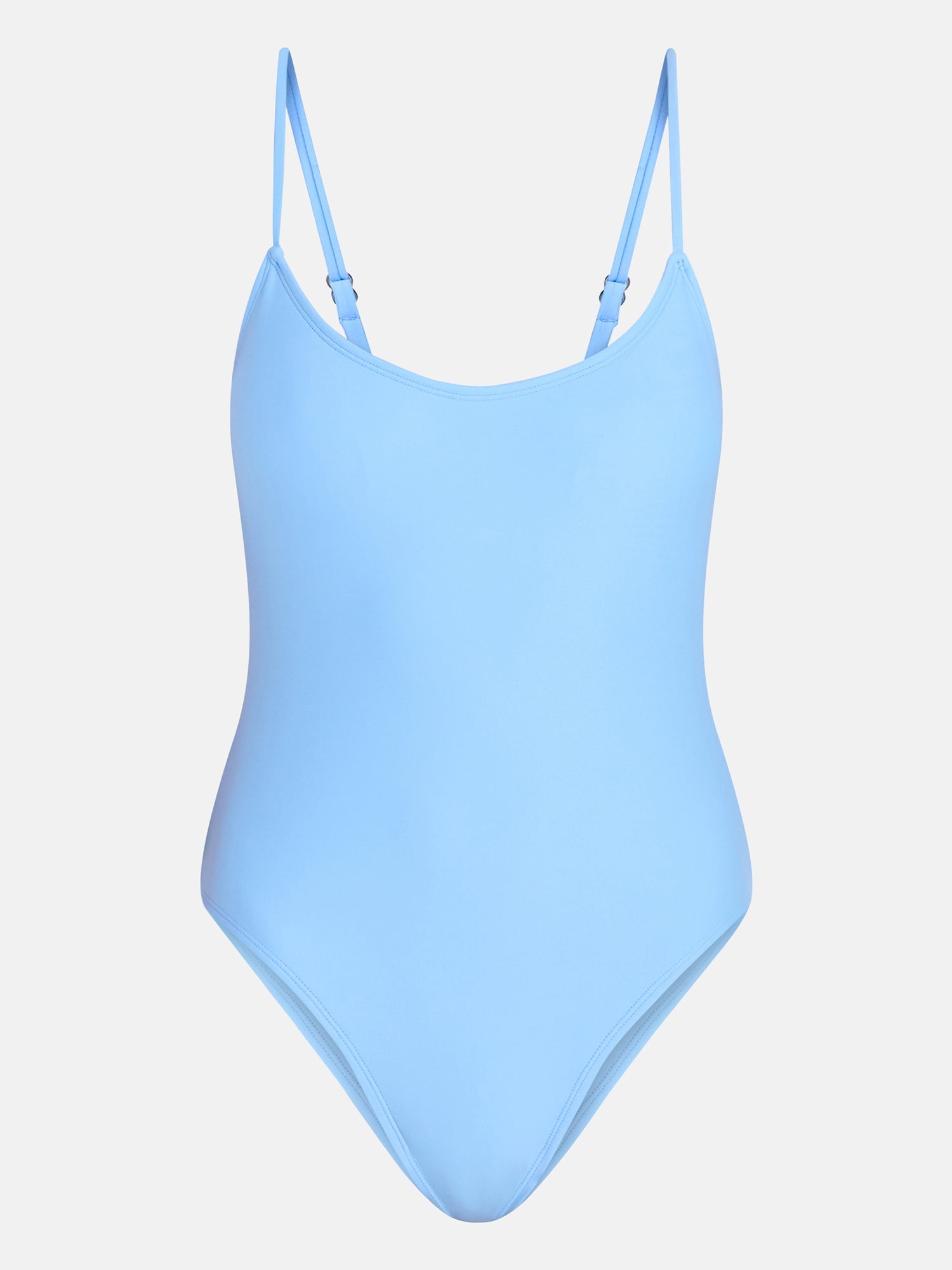 No Boundaries Essentials Scoop Neck One-Piece Swimsuit, Women’s XXS-XXL