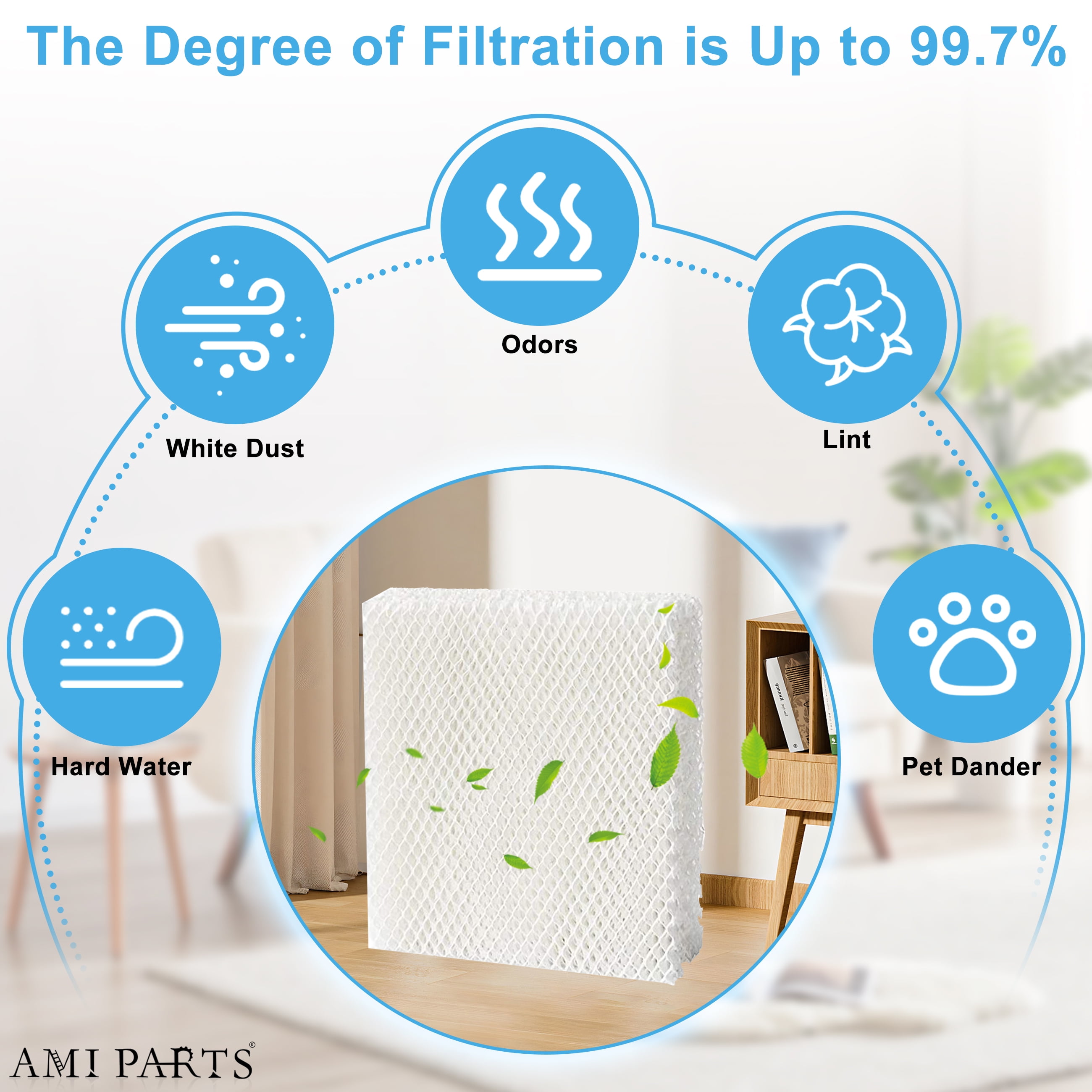 AMI PARTS Humidifier Replacement Wicking Filter HFT600 for Honeywell Filter T HFT600 / HFT600PDQ HEV615