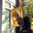 thumbnail image 2 of Black and Tan Dachshund Fall House Flag, 2 of 4