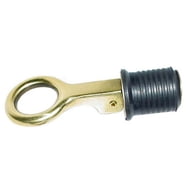 Seachoice 1-Inch Brass Twist-Turn Neoprene Drain Plug – For Boats, Marine Use