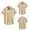 Khaki, variant on Men's Stand Collar Henley Shirt Summer Cotton Linen Style Loose Fit Solid Color Pullover Beach Tunic