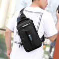thumbnail image 5 of CASAFUN Trendy Sling Bag for Men and Women Casual Shoulder Backpack Chest Bags Small Crossbody Daypack with Earphone Hole for Travel Hiking Camping Outdoor Trip, 5 of 8