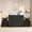 Black Dresser+2 Black Nightstands, variant on Aiho 8 Drawer White Double Dresser, Modern Wooden Storage Cabinet with Cut-Out Handles, Large Chest for Bedroom Living Room