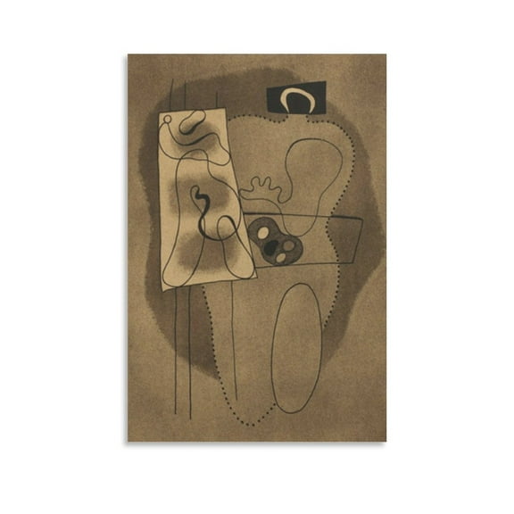 Posters for Room Aesthetic Willi Baumeister Art Work Art Poster Canvas Painting Decor Wall Print Photo Gifts Home Modern Decorative Posters 12x18inch(30x45cm)