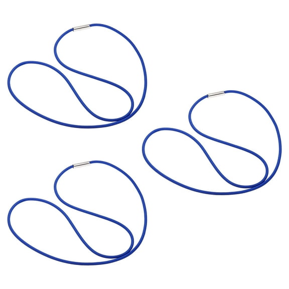 Uxcell 3Pcs Trash Can Rubber Bands, Fits 13-30 Gallon Trash Can 29", Blue