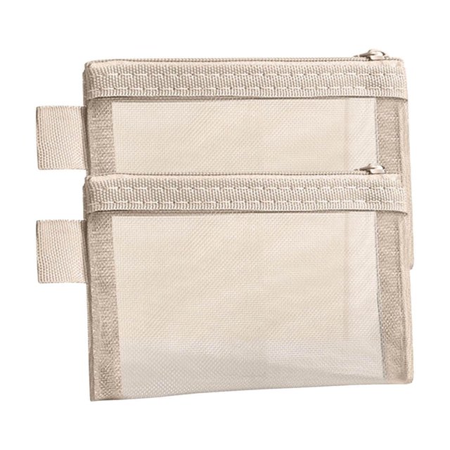 Bolsa de Almacenamiento de Malla Transparente Tridimensional Pequeña, Multifuncional, Portátil, Adecuada para Cosméticos, Joyas, Papelería y Artículos de Viaje, Ligera.