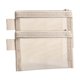thumbnail image 1 of Paquete de 2 bolsas de malla transparente | Organizador de estuche verde resistente de doble capa, 8,66 x 3,93 x 2,36 in | Cosmético de viaje visible, , Bolsa de papelería | Multifunción Portátil, 1 of 2