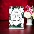 thumbnail image 2 of Palm Leaves51 Pieces Wedding Table Numbers Cardss 1-50 Double Sided 4x6 inch Table Numbers for Wedding Reception/Party/Event, 2 of 3