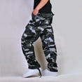 thumbnail image 4 of AIEOTT Camo Cargo Pants for Men Baggy Straight Leg Jogger Pants Big and Tall Hiking Pants Loose Fit Hiking Pants with Multi Pockets, 4 of 6