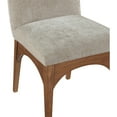 thumbnail image 5 of Meridian Furniture Waldorf Beige Chenille Fabric Dining Side Chair, 5 of 8