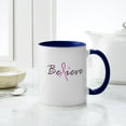 thumbnail image 6 of CafePress - Believe Breast Cancer Mug - 11 oz Ceramic Mug - Novelty Coffee Tea Cup, 6 of 6