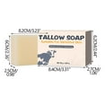thumbnail image 3 of Hauiodp Beef Tallow Soap Bar Natural Grass Fed Tallow Soap Unscented Moisturizing Face Body Wash Great For Dry Itchy Sensitive Handcrafted Bath Soap 120g, 3 of 9