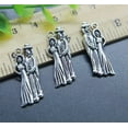 thumbnail image 2 of U8MO 6~50pc Retro Wedding Couple Alloy Charms Pendant Jewelry Making DIY 27*11mm-50pcs, 2 of 8