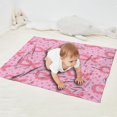 thumbnail image 2 of Pink Breast Cancer Ribbon Floral Pattern Blanket,Comfortable Soft Flannel Throw Blanket,All Season,Warm Lightweight Blankets for Sofa Bed Couch Living Room Chair,30"x40", 2 of 4