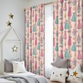 thumbnail image 5 of Blackout Kids Curtains,Princess and Dress Pink Pattern Children's Insulated Curtains Set Of 2,Bedroom Essentials,Toddler Room Decor 52"x84", 5 of 5