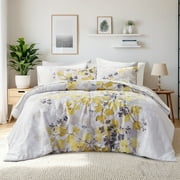Madison Park Essentials Alexis Fabric Comforter Set with Bed Sheet in Yellow
