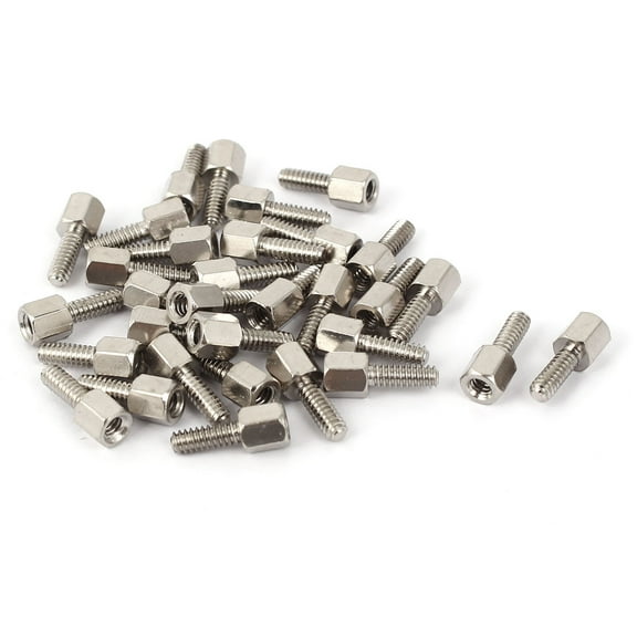 A16041400ux0402 Spacer 4#-40 x 8Mm 5Mm Male to Female Thread Nuts Hex Hexagon Pillars Standoff Spacers 30 Pcs