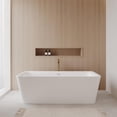 thumbnail image 2 of Wyndham Collection Emily 68.88" Acrylic Freestanding Bathtub in Gold/White, 2 of 6