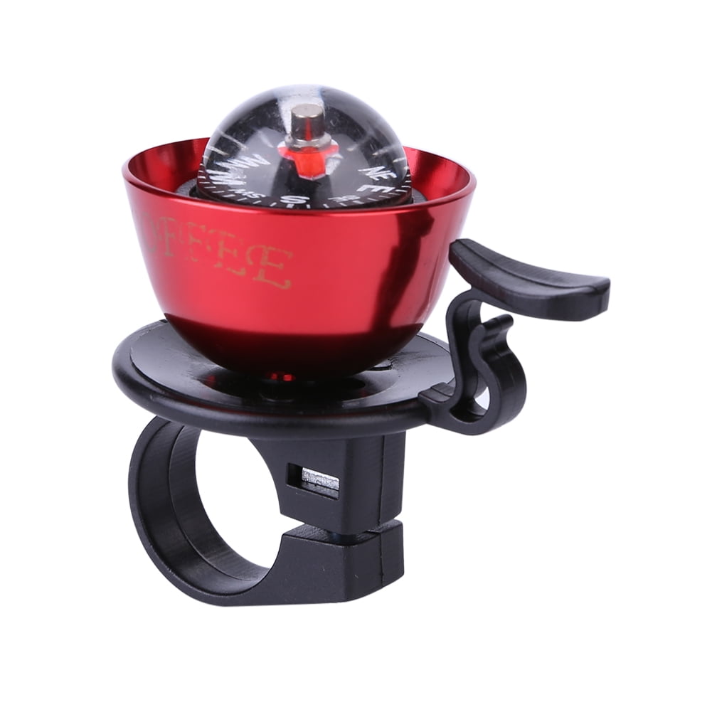 Yucurem 2 in 1 Bicycle Handlebar Bell Compass for MTB Bike Safety