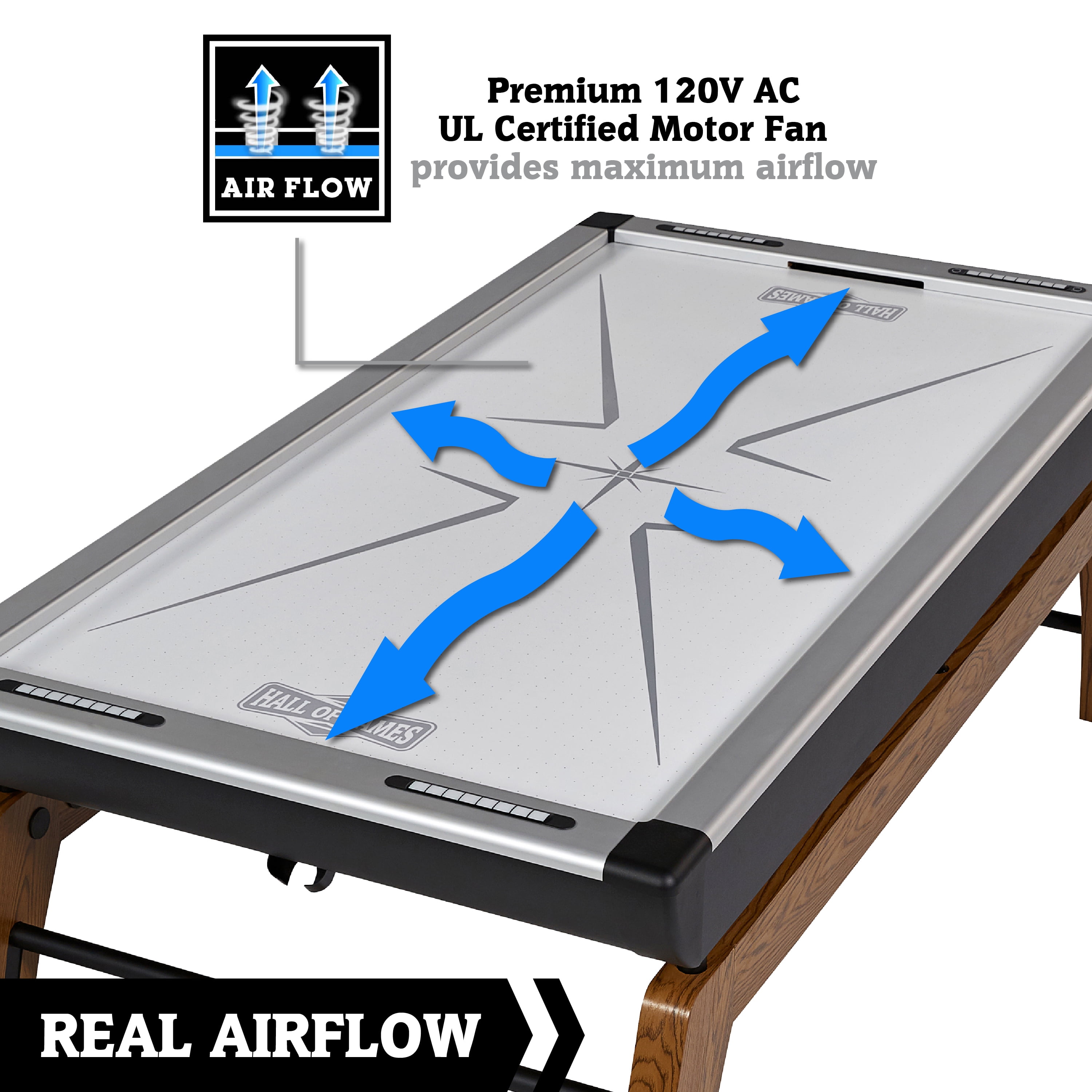 Hall Of Games Edgewood 90 Air Powered Hockey Table With Table Tennis  Conversion Top And Accessories & Reviews