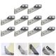thumbnail image 4 of 10pcs Stainless Steel Angle Code Corner Braces Trapezoid Angle Shelf Brackets, 4 of 5