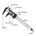 thumbnail image 5 of Nortools Digital Caliper, 0-6" Measuring Tool, Black, 5 of 5