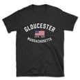 thumbnail image 1 of Gloucester Massachusetts Patriot Men's Cotton T-Shirt, 1 of 1