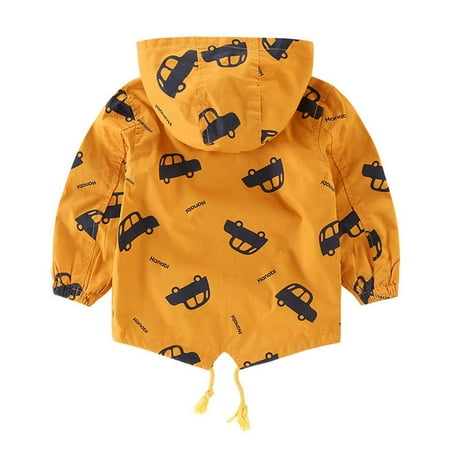 

dmqupv Toddler Baby Hooded Coat Outwear Girl Boy Cartoon Warm Jacket Kids Boys Coat&jacket Boys Winter Jacket Outerwear Yellow 3-4 Years