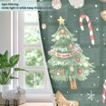 thumbnail image 4 of Yayeee Window Curtains Set of 2 for Living Room Light Filtering 63"x42", Green Christmas Trees, 4 of 7