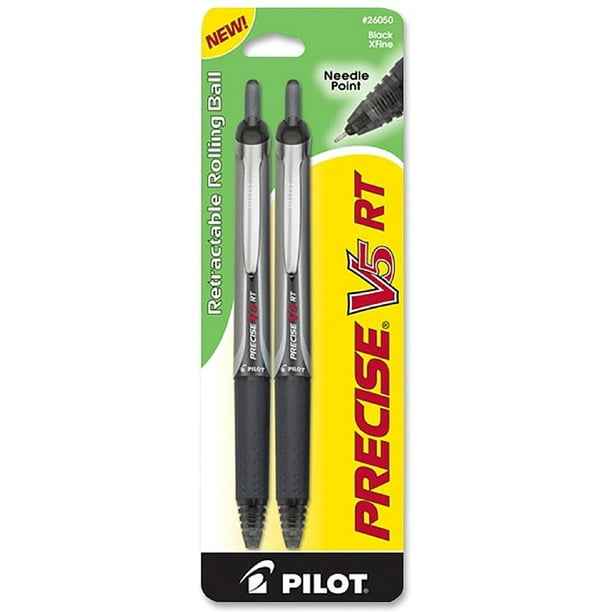 Pilot Precise V5 RT Retractable Rolling Ball Needle Point Pens, Black 2