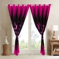 thumbnail image 4 of Honeycomb Curtains 30%-50% Blackout Neon Pink Black Geometric Curtains & Drapes Bedroom,Geometry Beehive Window Curtains,Gradient Striped Window Treatments, 4 of 6