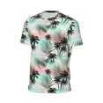 thumbnail image 5 of Rocae Tropical Summer Palm for Men's Mesh Quick-Dry Short Sleeve Workout T-Shirt,Mens Crew Neck Tee Lightweight Soft Classic T Shirts Medium, 5 of 9