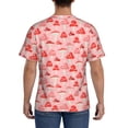 thumbnail image 3 of Bixox Men's Cute Mushroom1 Printed Short Sleeve Skinny Athletic T-Shirt, 3 of 6