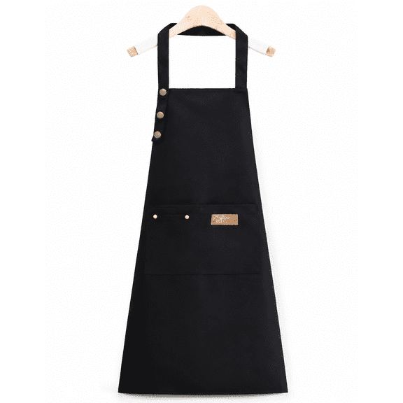 Saierfour Unisex Kitchen Apron for Home Cooking, Waterproof & Oil-Proof Chef Bib with Adjustable Neck Strap, Multi-Purpose Pinafore for BBQ, Cafe & Salon Use