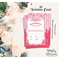 thumbnail image 5 of Darling Souvenir Pink Birthday Invitation Card Printable Fill or Write In Blank Invites Party Supplies Pack Of 28 5 x 7 Inches, 5 of 5