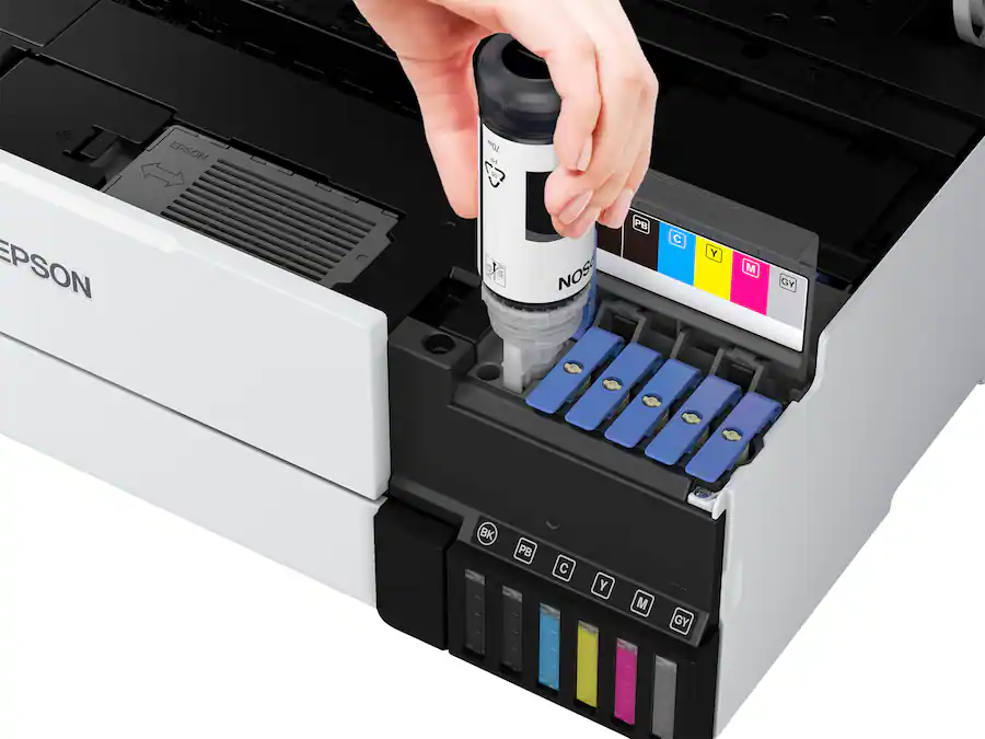 Epson EcoTank Photo ET-8550 Wireless Wide-Format Color All-in-One Supertank Printer with Scanner, Copier, Ethernet (Sold without manufacturer warranty)