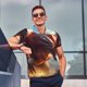 thumbnail image 4 of Fotbe Ferocious Dragon Fury Camiseta Polo de Golf para Hombre con Estampado – Camisa Deportiva Transpirable con Cuello Abotonado-Small, 4 of 6