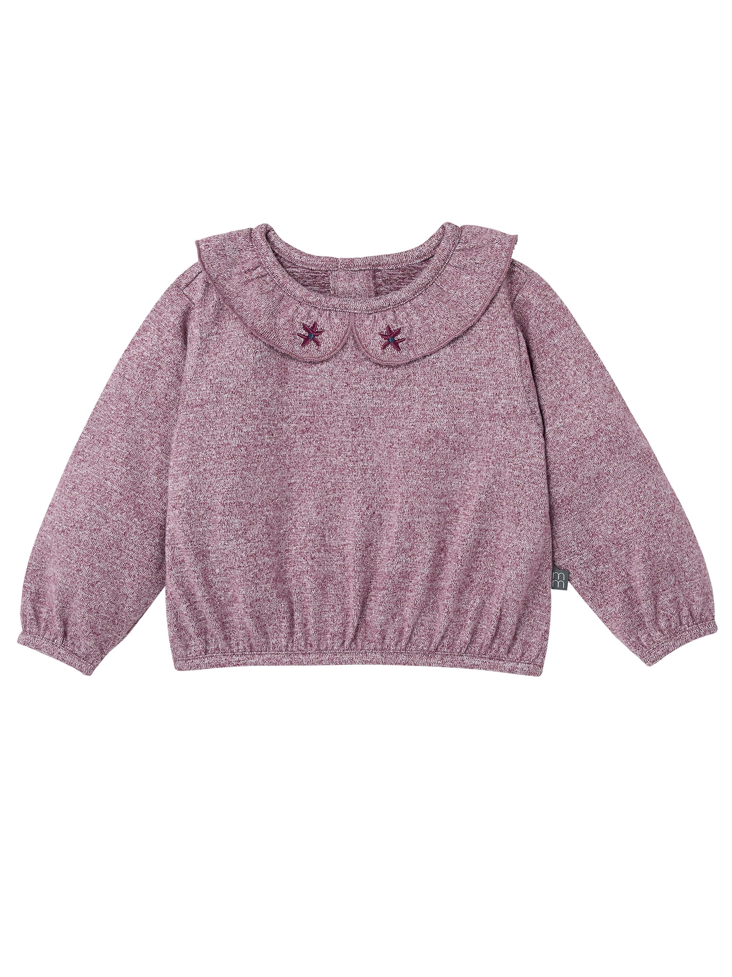 Modern Moments by Gerber Baby Girl Ruffle Collar Top and Pant Outfit Set, 2-Piece, Sizes 0/3 Months - 24 Months