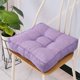 thumbnail image 1 of Nvzi Cojín de asiento de silla acolchado cuadrado de lino sintético, almohadillas de silla suaves y sólidas, cómodo para sentarse en la oficina, el hogar o el automóvil, 20 x 20 pulgadas, morado, 1 of 5