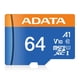 thumbnail image 1 of Memoria Micro SD de 64 GB Clase 10 Adata, 1 of 2