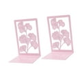 thumbnail image 3 of colcolo Ginkgo Ends Bookshelf Decor Book Stopper for Office Bedroom School Pink, 3 of 8