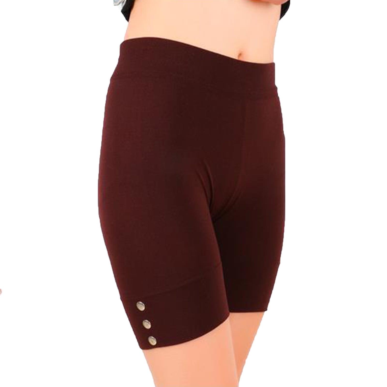 HAXMNOU Women Workout Yoga Shorts Premium Buttery Soft Solid Stretch  Cheerleader Running Dance Volleyball Short Pants Coffee One Size -  Walmart.com