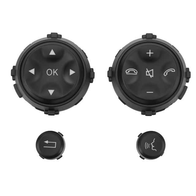 Botón de interruptor de volante de 4 Uds., reemplazo impermeable a prueba de óxido para Mercedes-Benz W221 S280 2006-2009