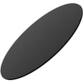 thumbnail image 1 of Plateau de Table Rond en Verre Trempé 24 Pouces" Pouces Verre Noir Bord Poli Rond 1/4 Pouces Pouces Pouce d'Épaisseur, 1 of 8